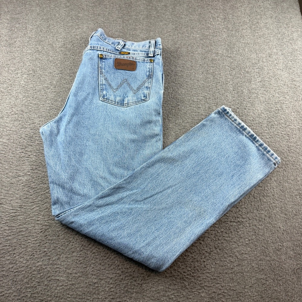 Wrangler Jeans Men's 38x32 Blue 47MWZ Premium Performance Regular Fit Cowboy Cut